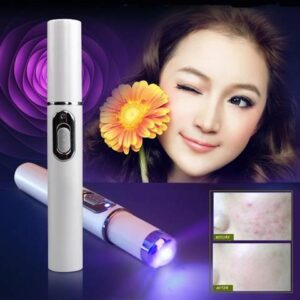 Thérapie par lumière bleue Acné Stylo laser Dispositif de traitement pour cicatrices douces et rides Soins de la peau Équipement de beauté